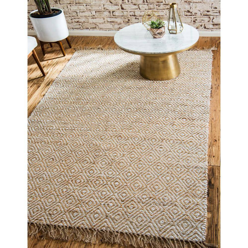 Braided Jute Assam Natural 2' 0 X 3' 0 Area Rug