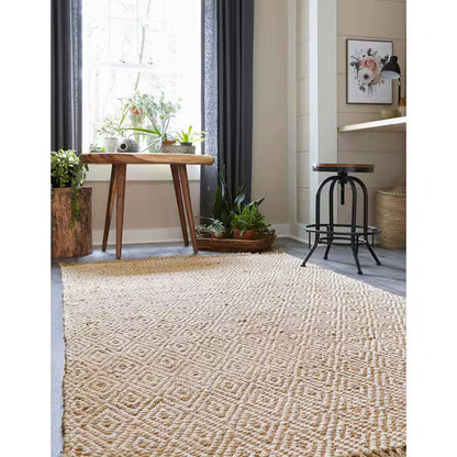 Braided Jute Assam Natural 2' 0 X 3' 0 Area Rug