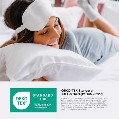 22Mm 100% Pure Mulberry 6A Silk Pillowcase for Hair & Skin with Envelope Closure, Cooling, Natural, Organic, Double Sided Silk Pillow Case (Leopard, Standard Size, 20"X26")