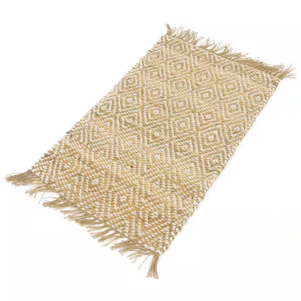 Braided Jute Assam Natural 2' 0 X 3' 0 Area Rug