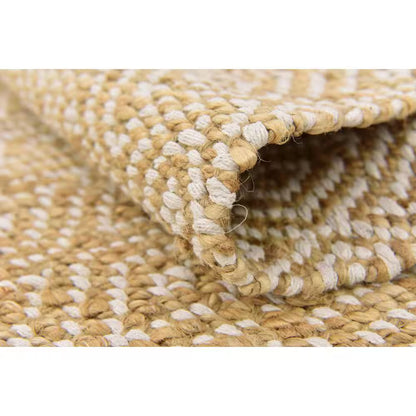 Braided Jute Assam Natural 2' 0 X 3' 0 Area Rug