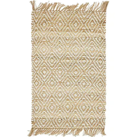 Braided Jute Assam Natural 2' 0 X 3' 0 Area Rug
