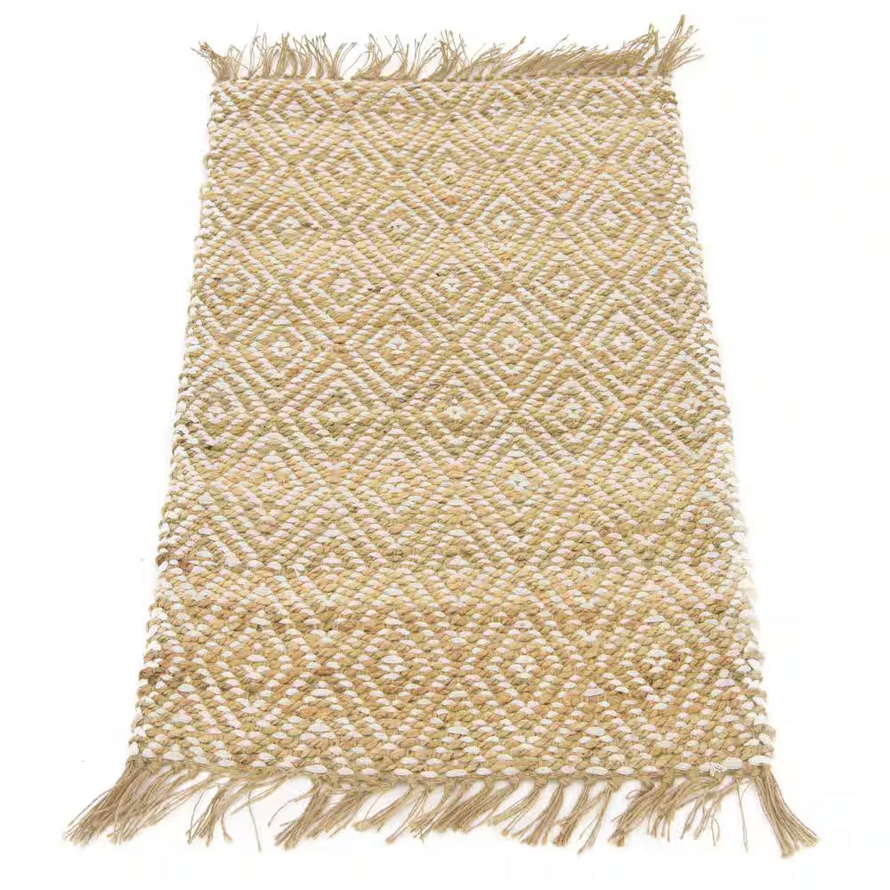 Braided Jute Assam Natural 2' 0 X 3' 0 Area Rug